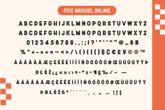 Fox Miguel Font PNG with transparent background - Preview 6