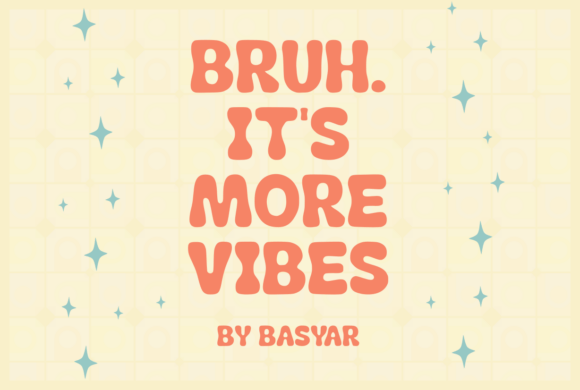 More Vibes Font PNG with transparent background - Preview 1
