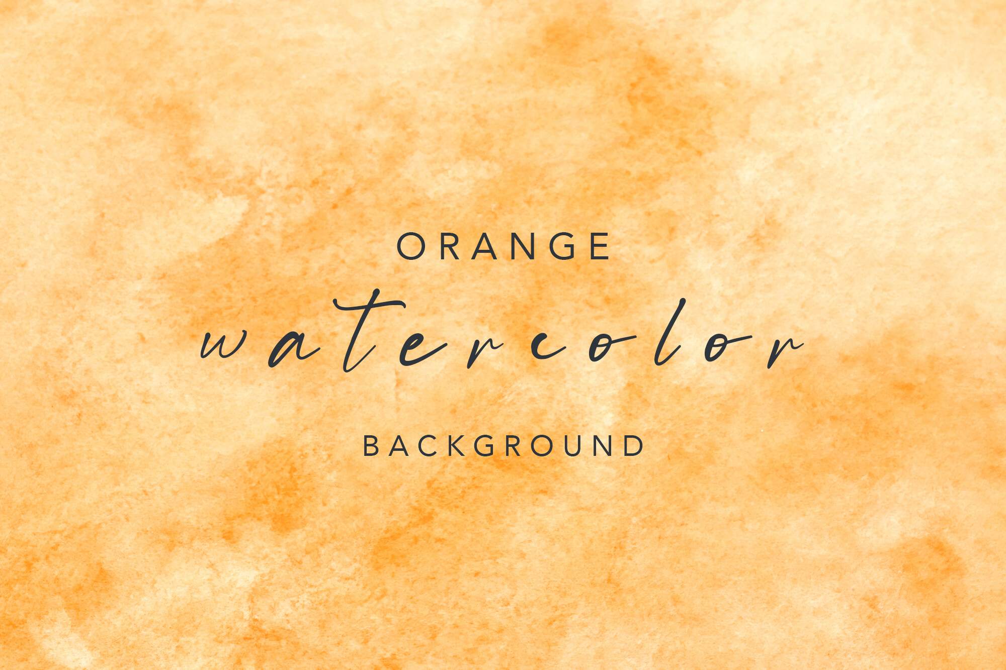 Orange Watercolor Background