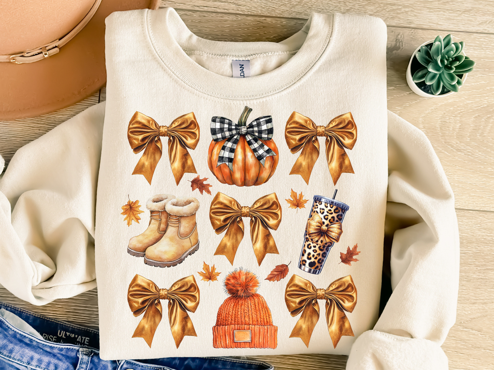 Retro Fall Pumpkin Coquette Bow PNG Graphic by SeamlessShop · Creative ...