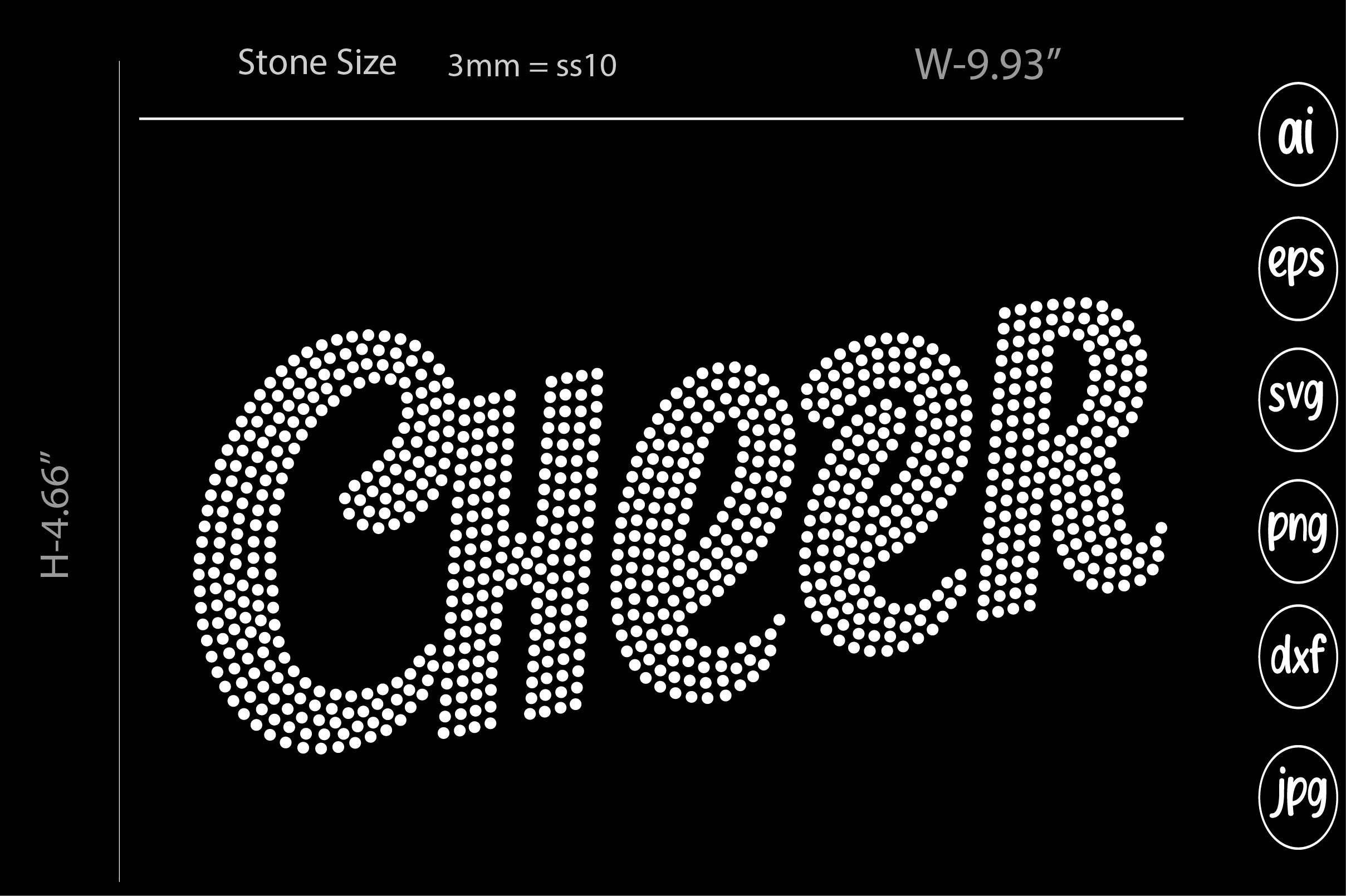 Rhinestone Cheer Graphic by asiksithi20 · Creative Fabrica