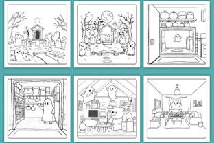 Spooky Corner Coloring Pages for Adults Graphic by KDP PRO DESIGN ...