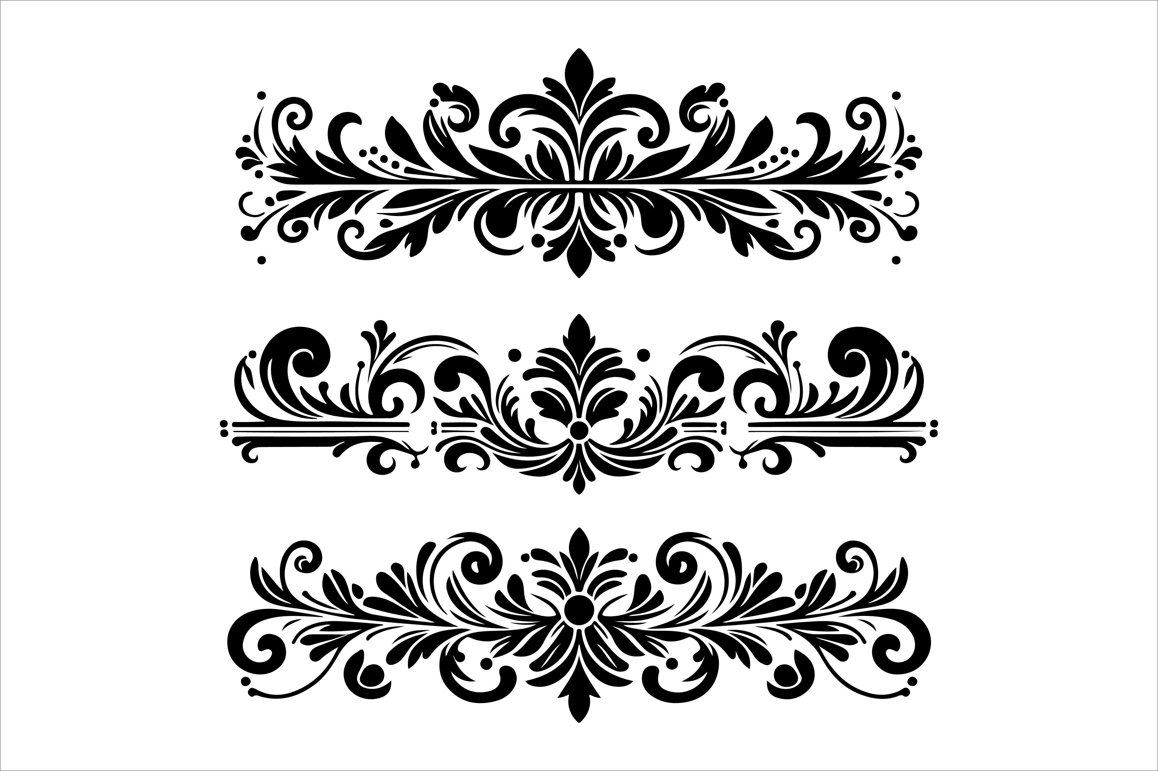 Vintage Floral Frame Border Design