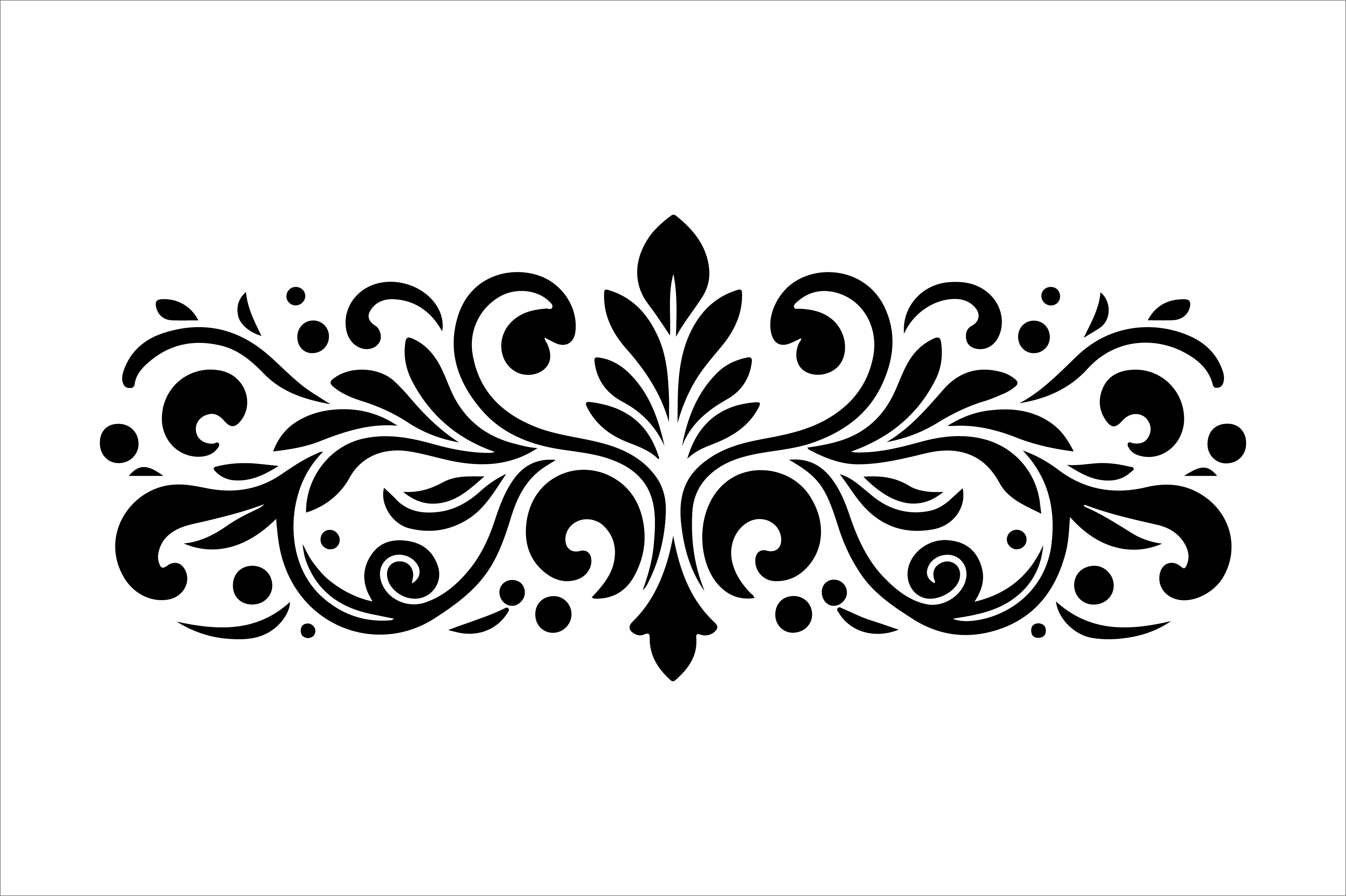 Vintage Floral Frame Border Design