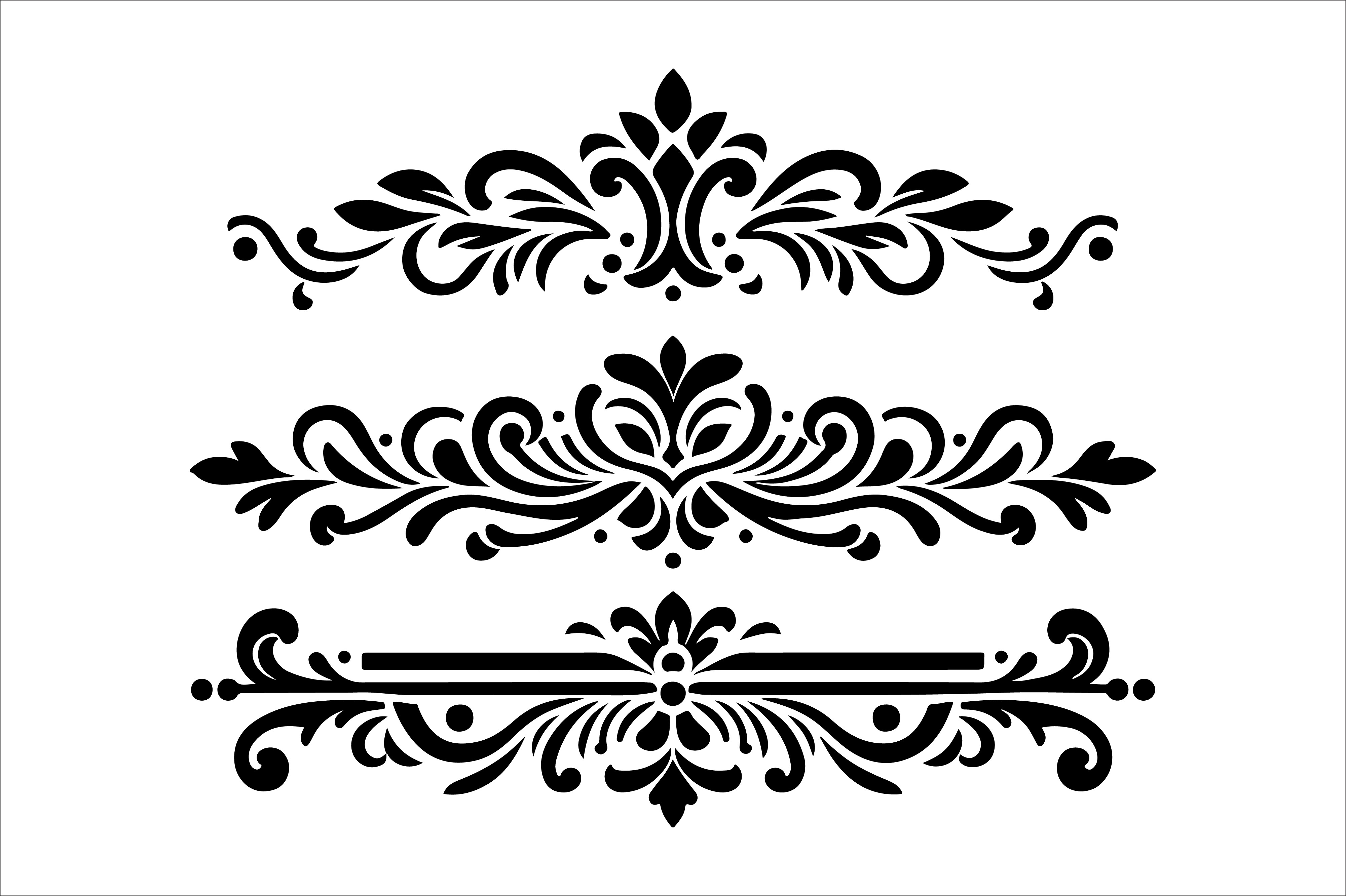Vintage Floral Frame Border Design