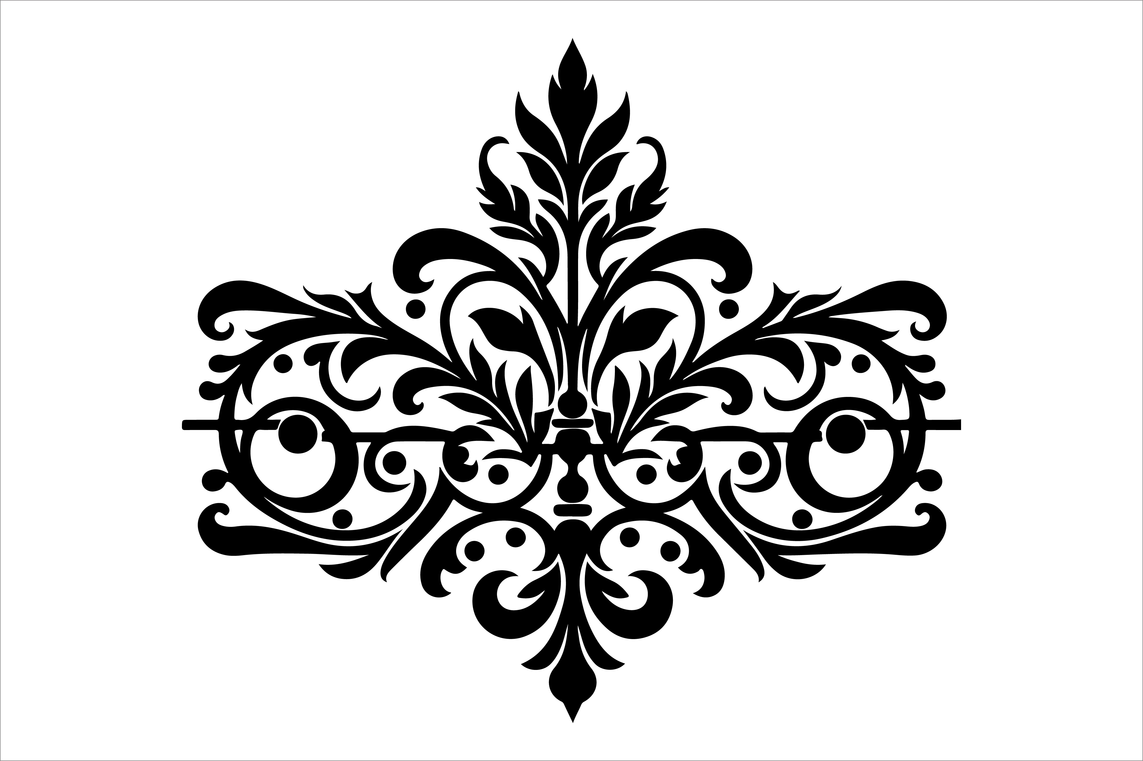 Vintage Floral Frame Border Design