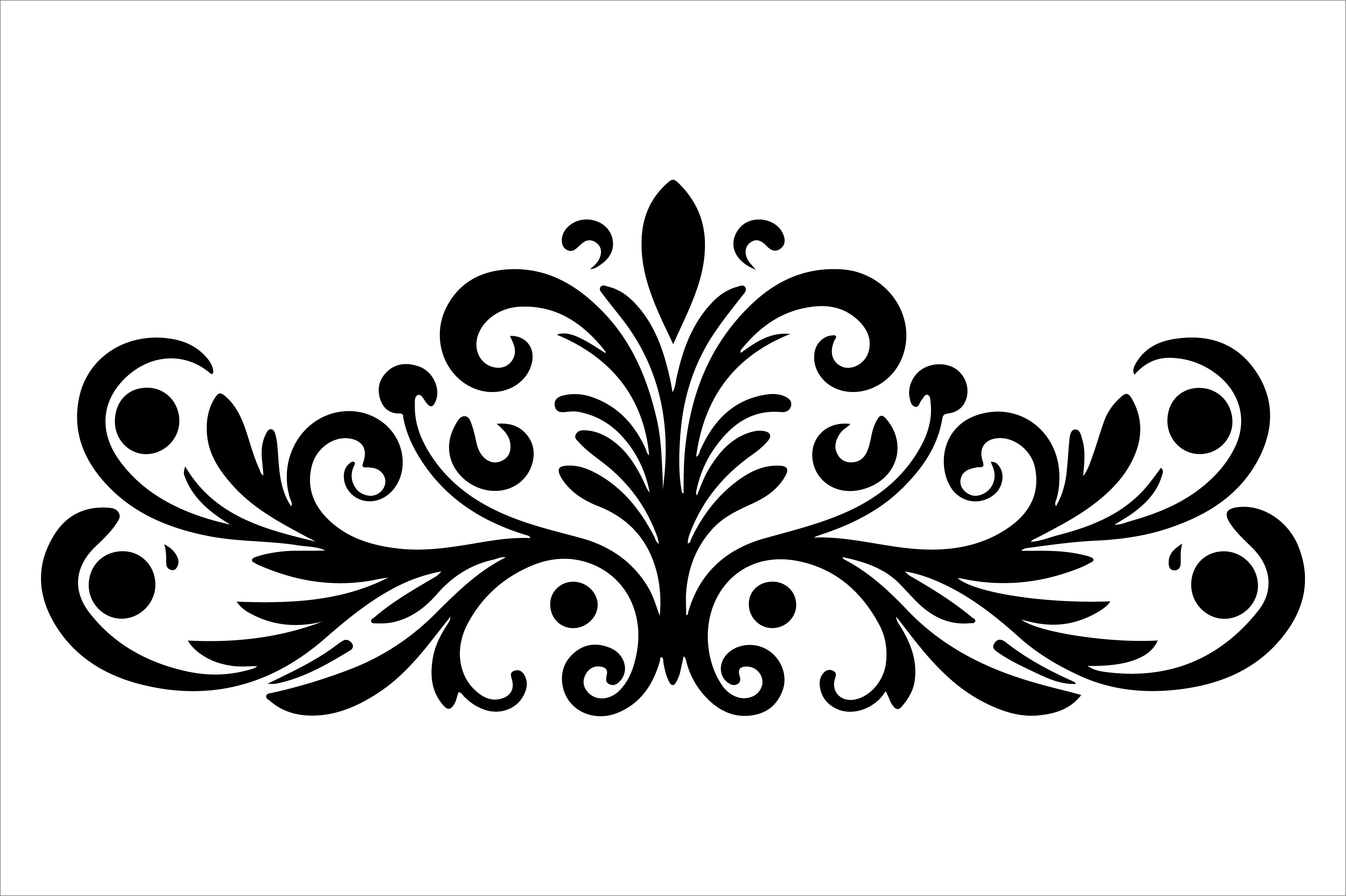 Vintage Floral Frame Border Design