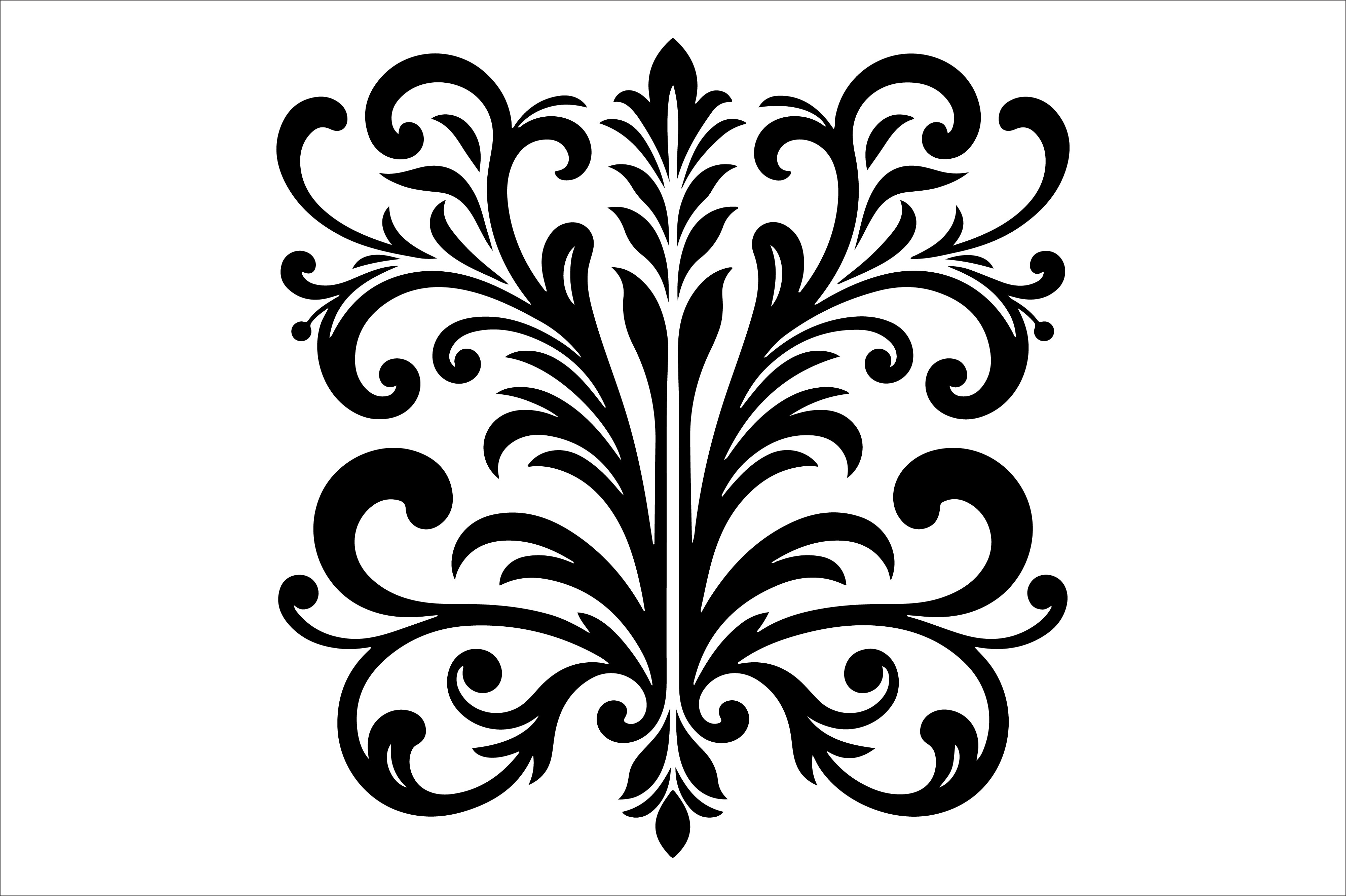 Vintage Floral Frame Border Design