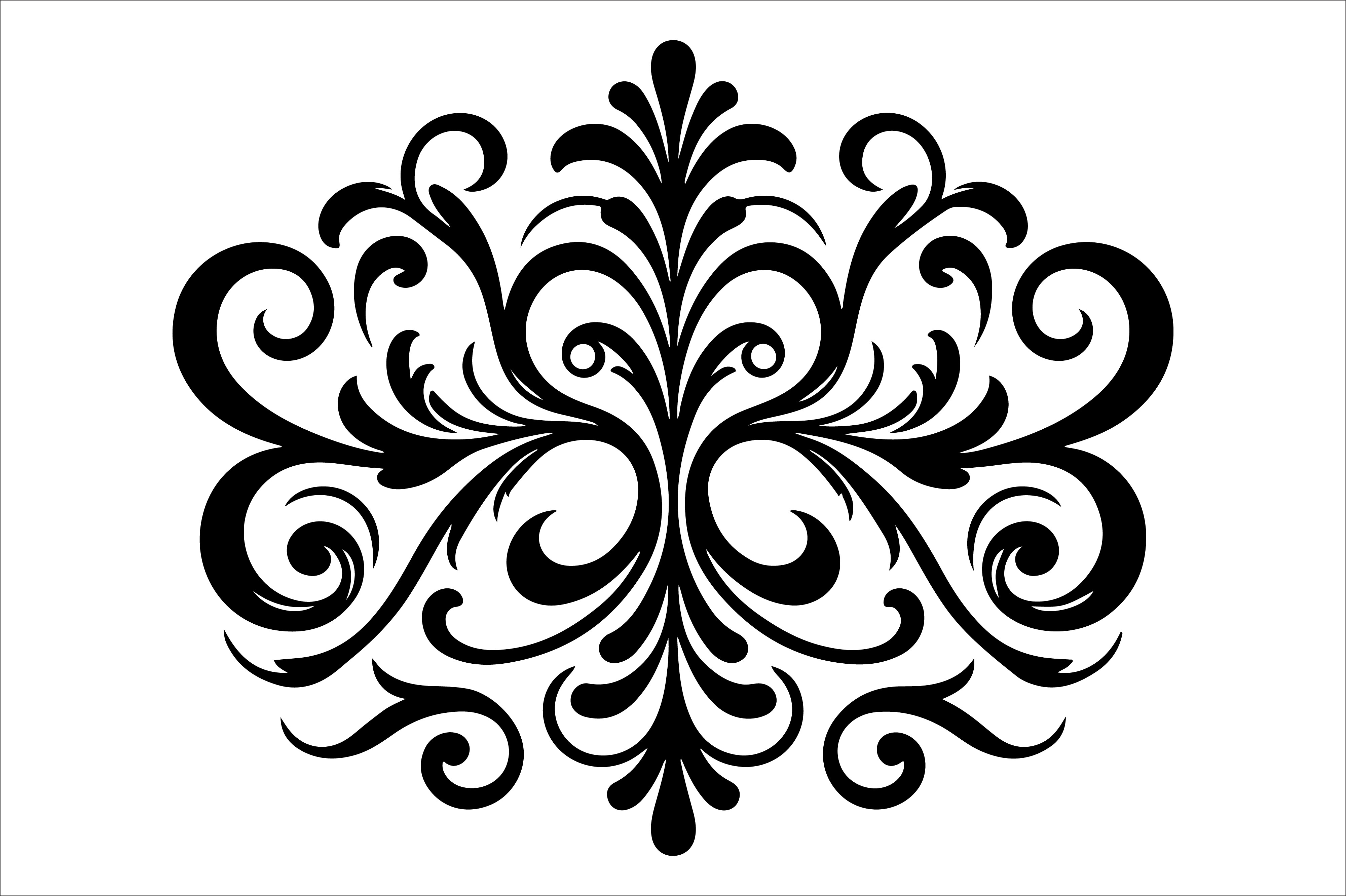 Vintage Floral Frame Border Design