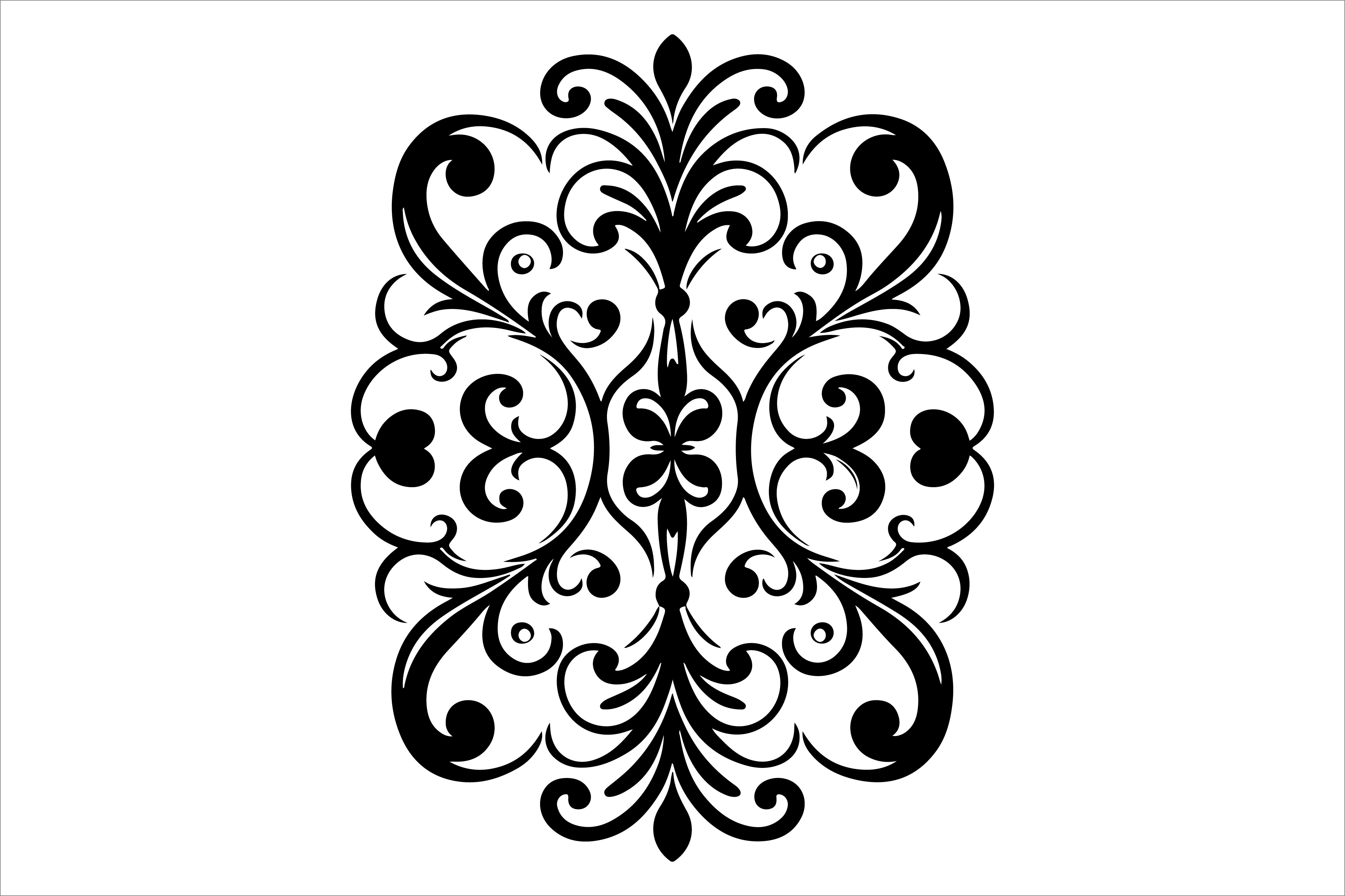 Vintage Floral Frame Border Design