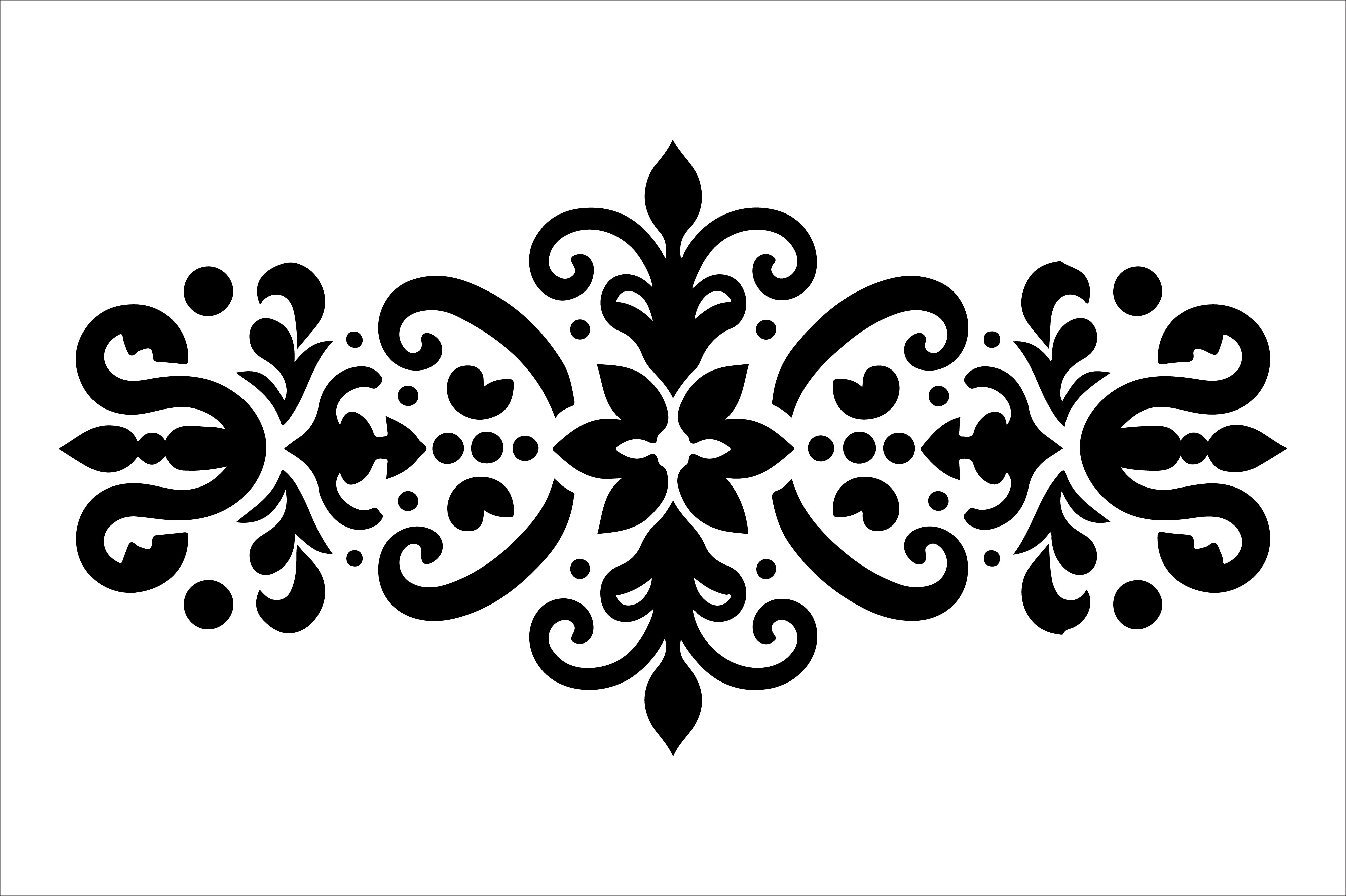 Vintage Floral Frame Border Design