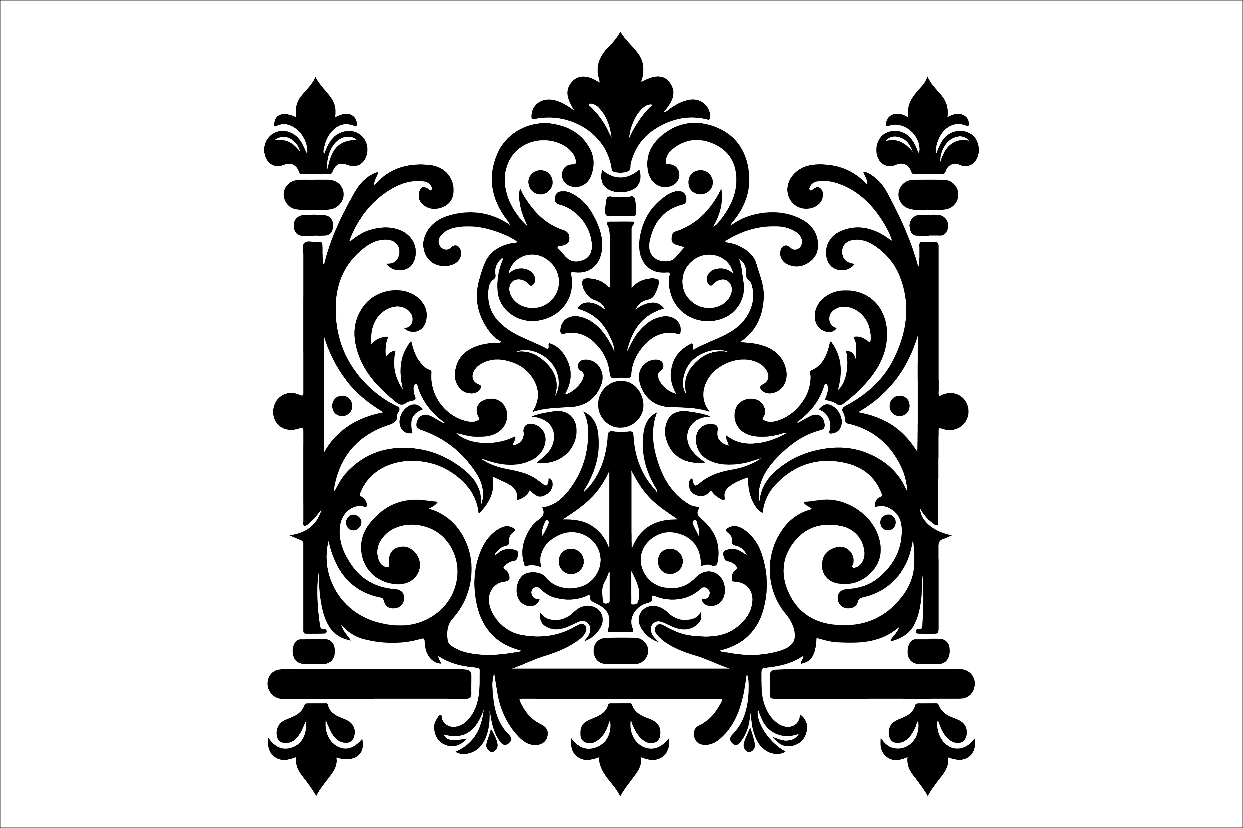Vintage Floral Frame Border Design