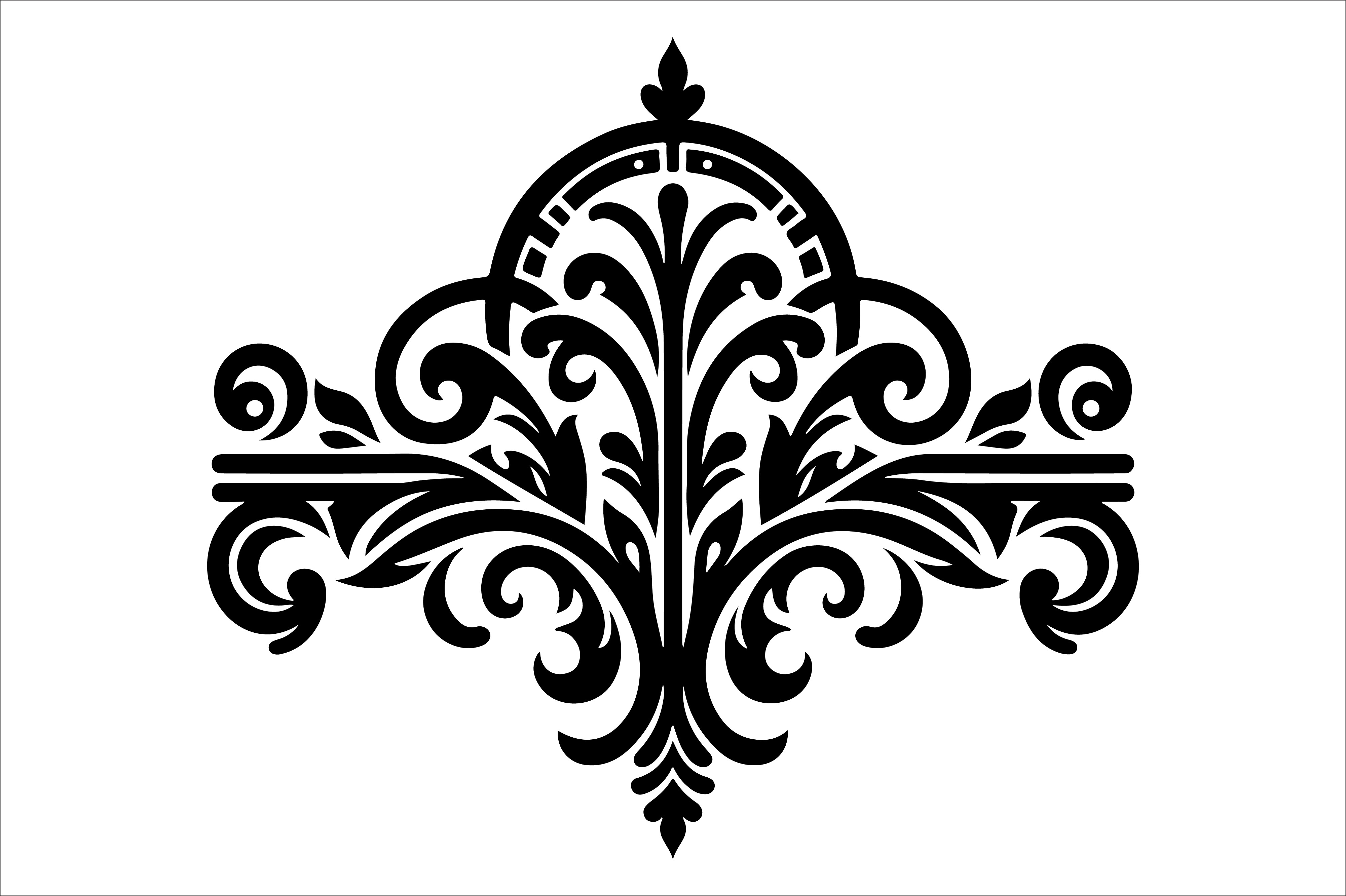 Vintage Floral Frame Border Design