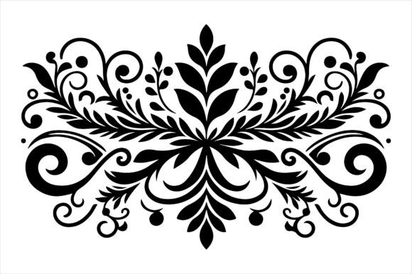 Vintage Floral Frame Border Design