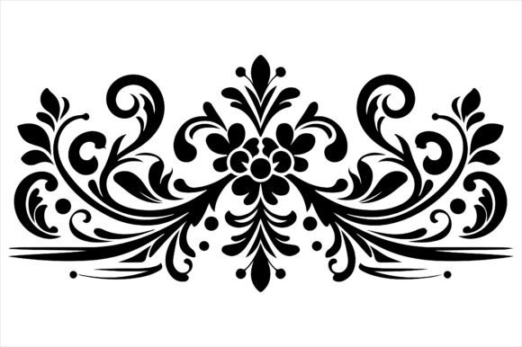 Vintage Floral Frame Border Design