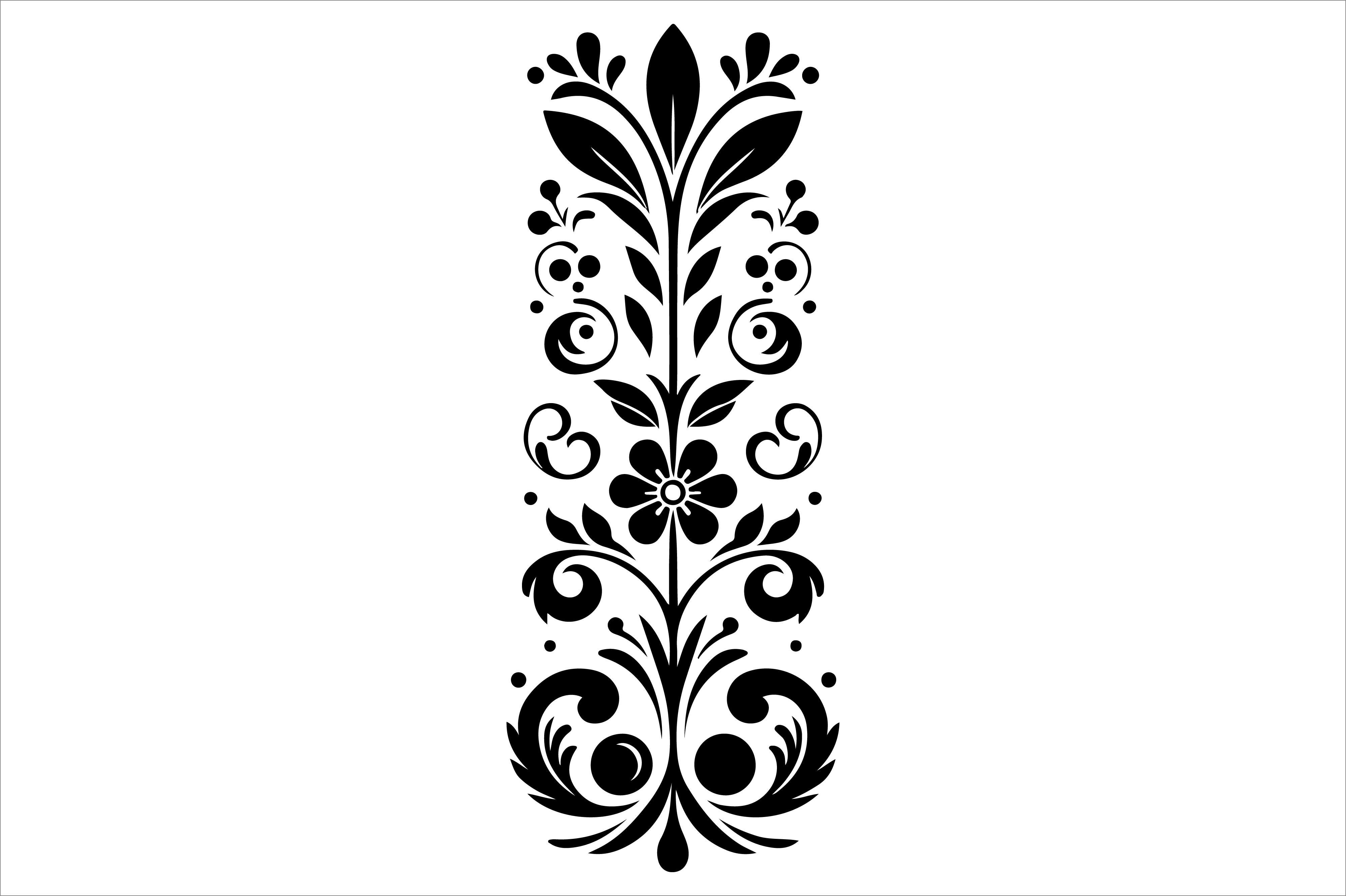 Vintage Floral Frame Border Design