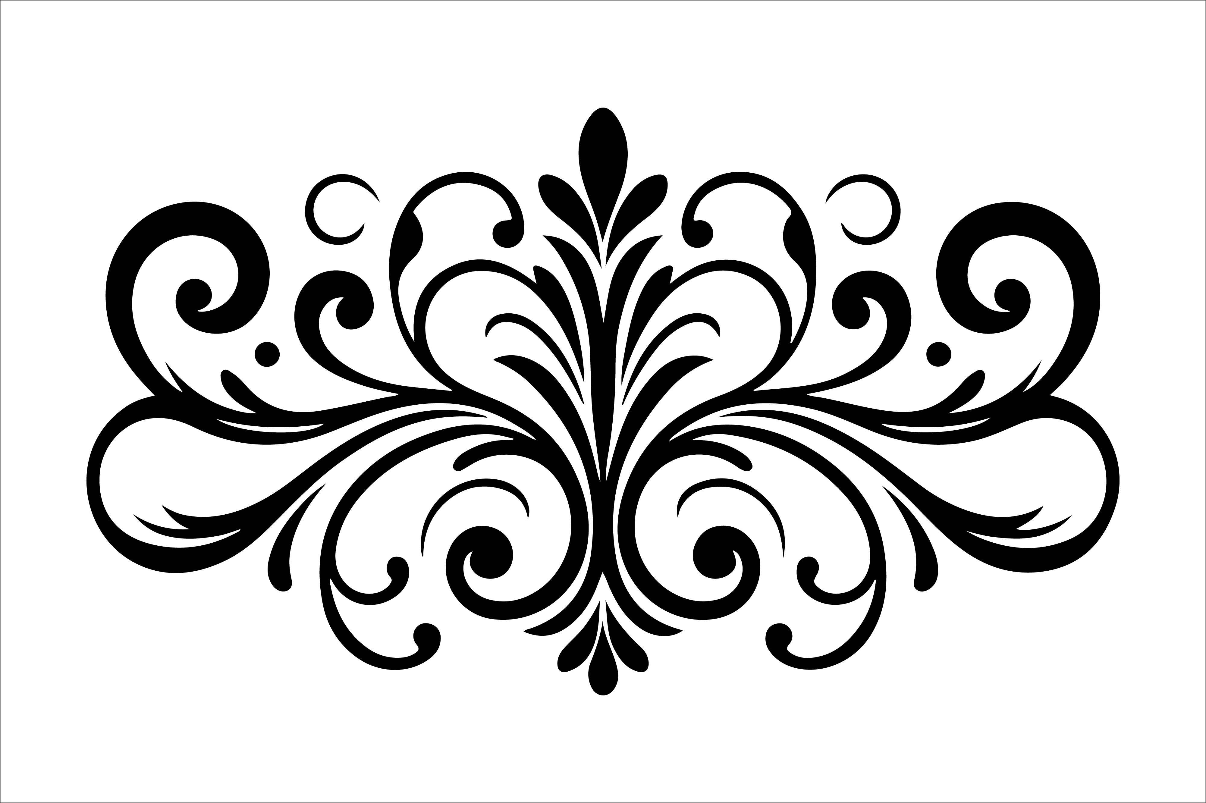 Vintage Floral Frame Border Design