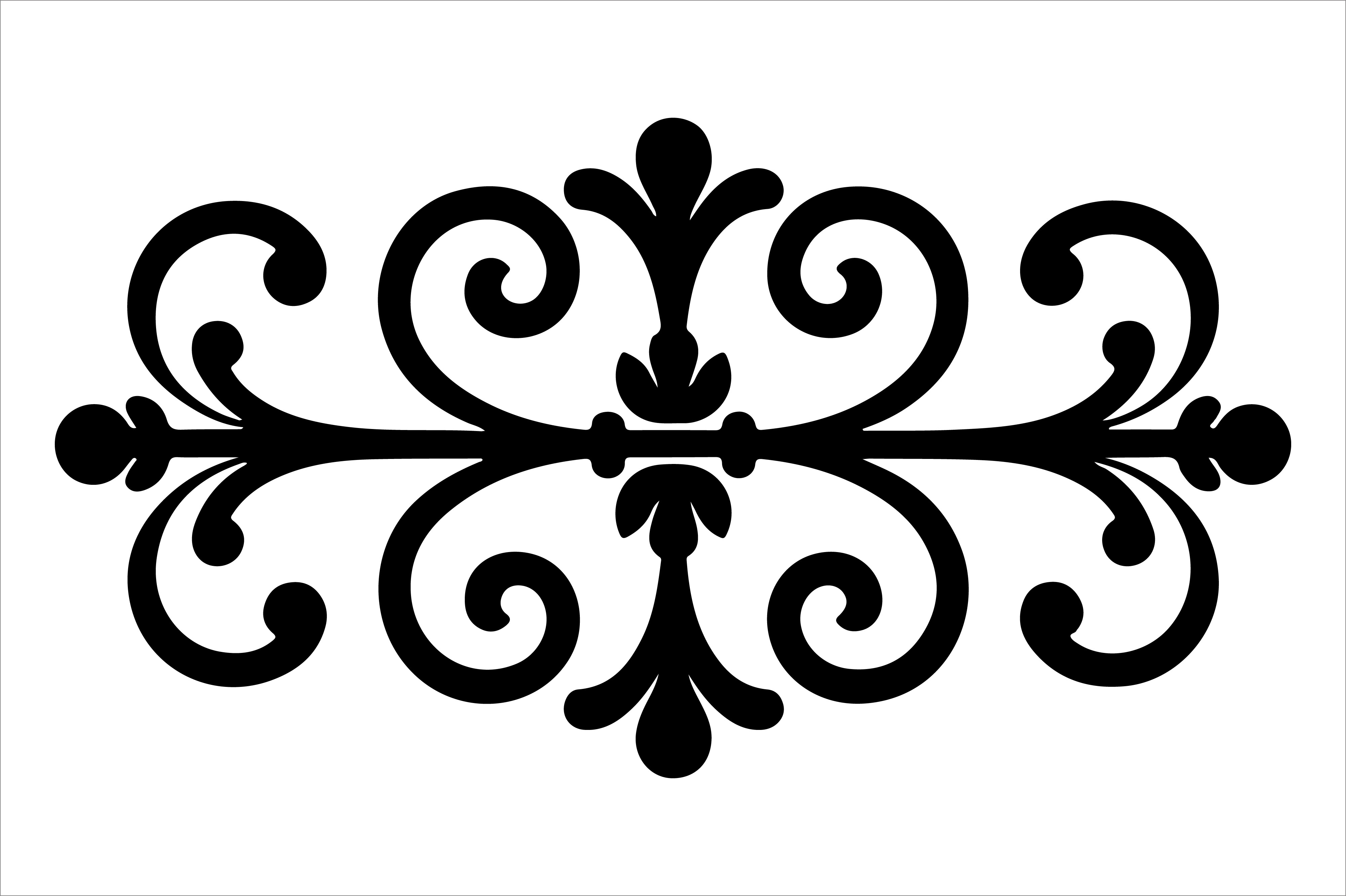 Vintage Floral Frame Border Design