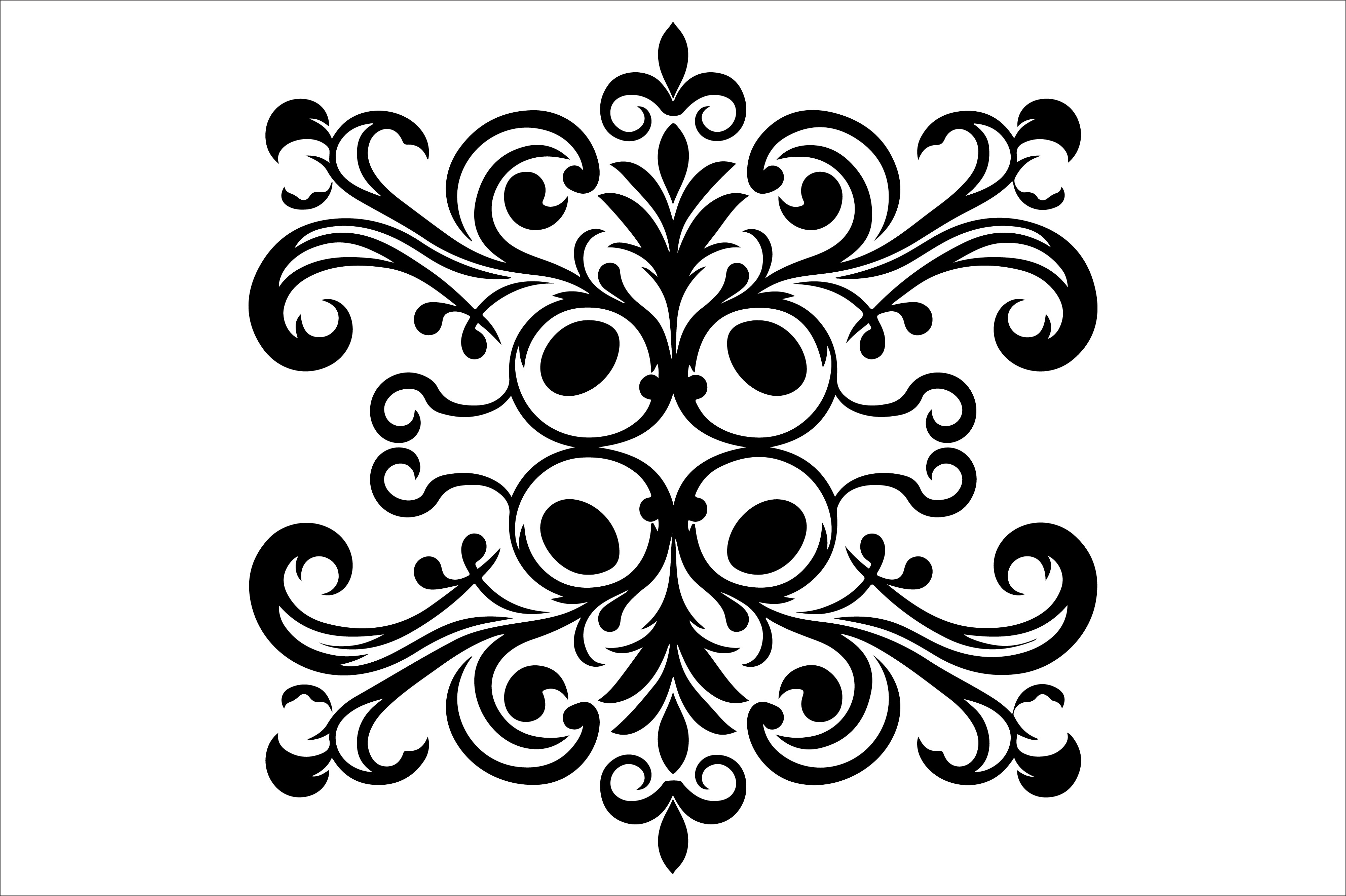 Vintage Floral Frame Border Design