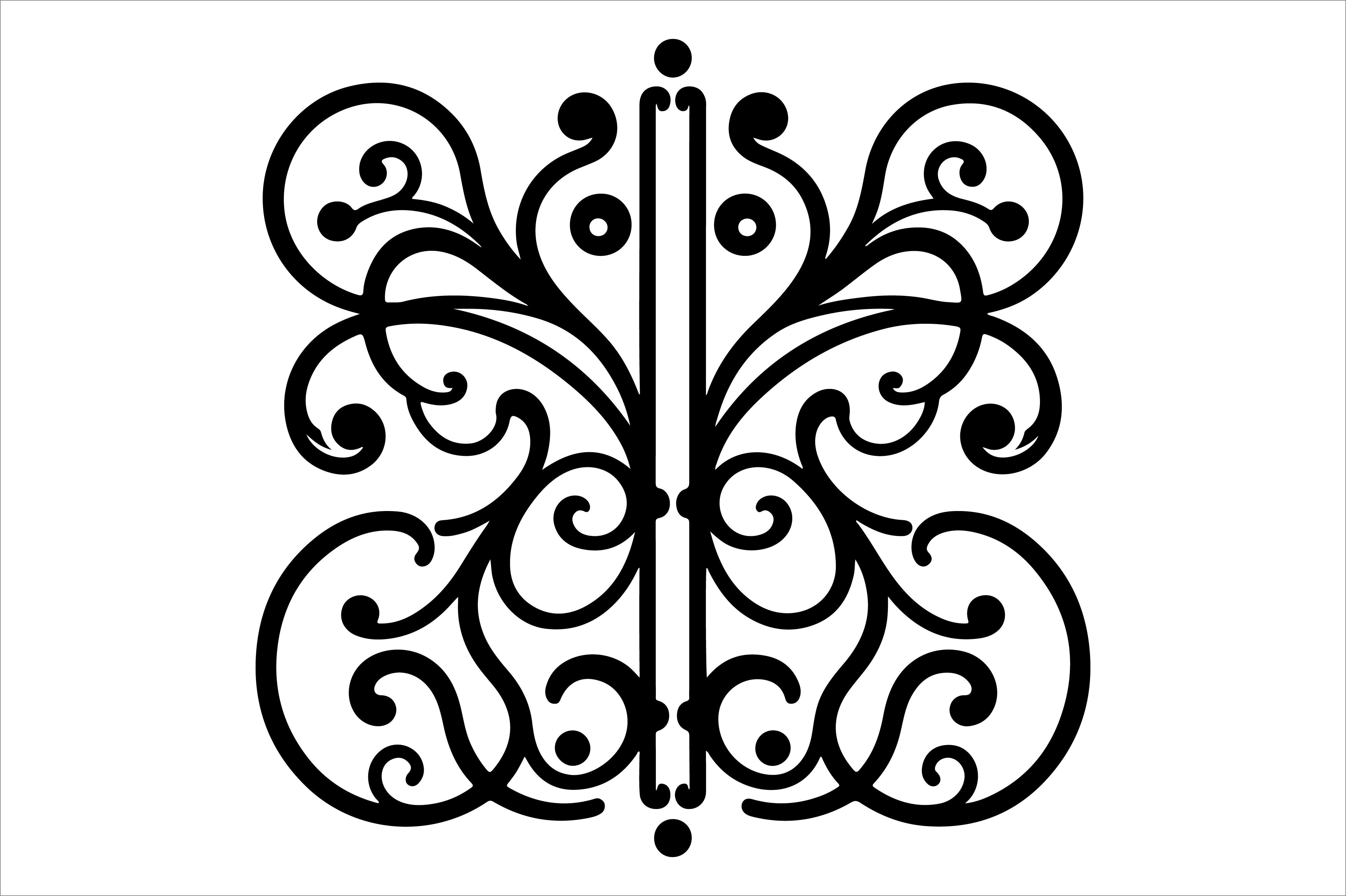Vintage Floral Frame Border Design