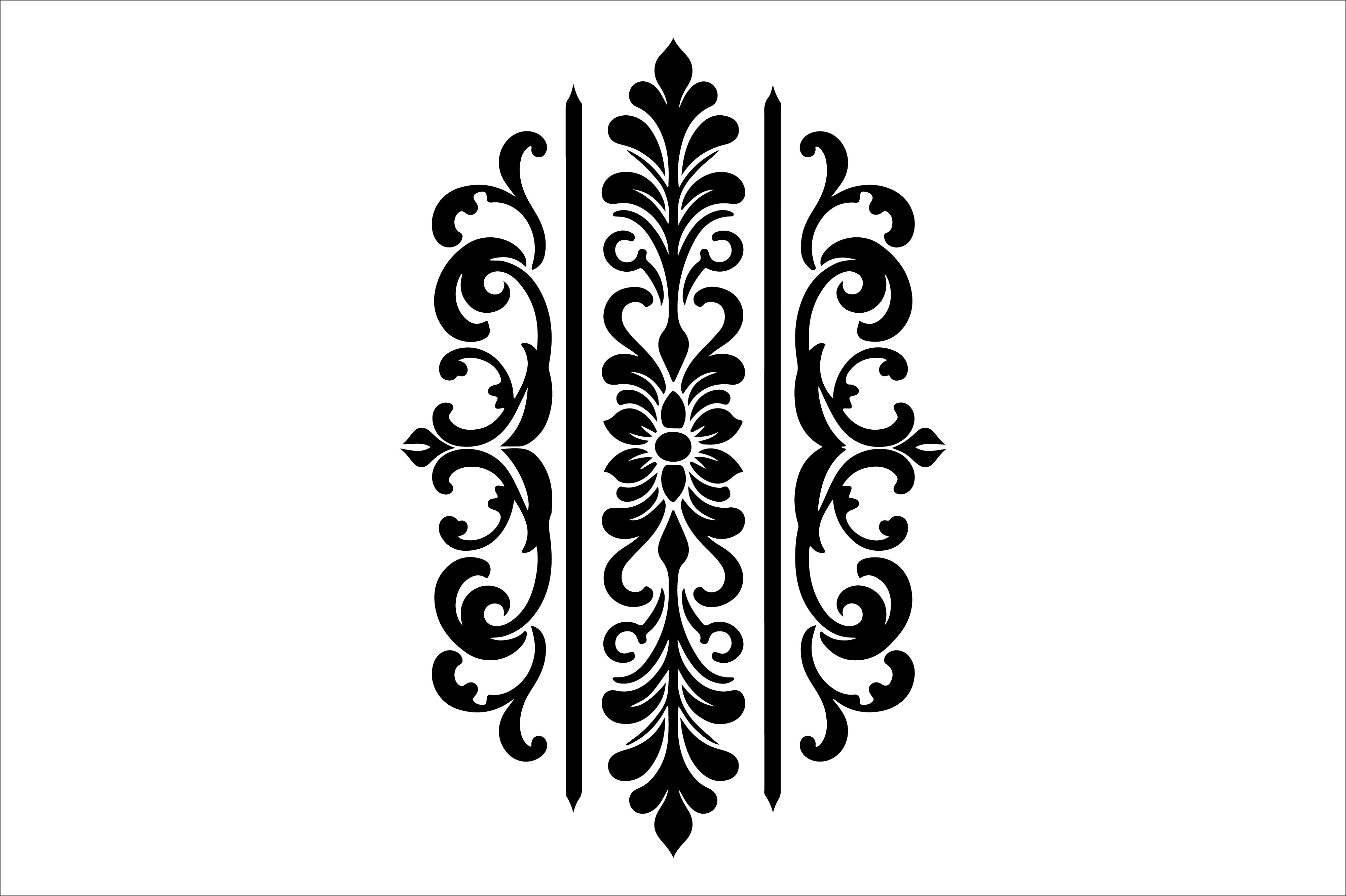 Vintage Floral Frame Border Design