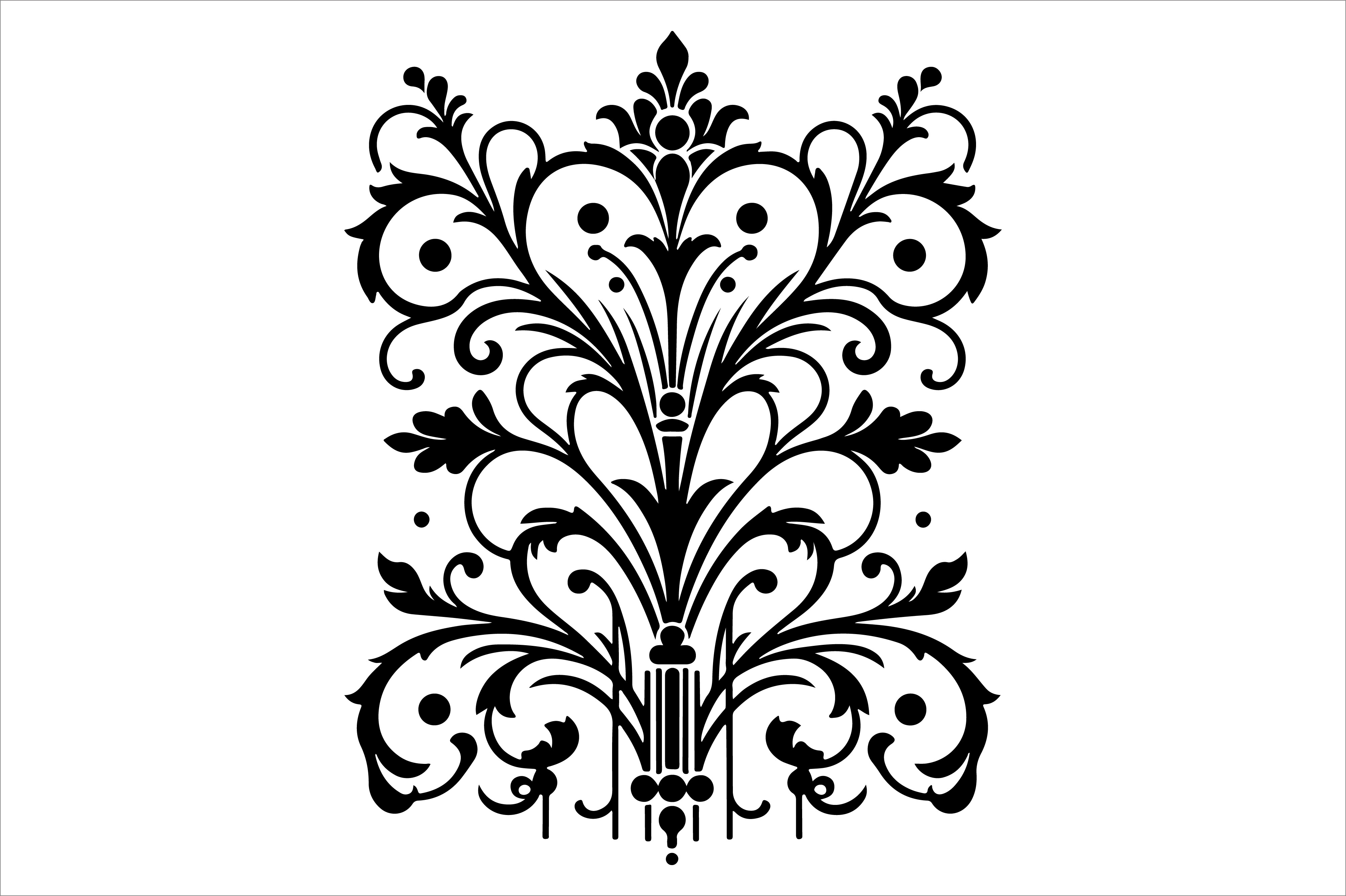 Vintage Floral Frame Border Design