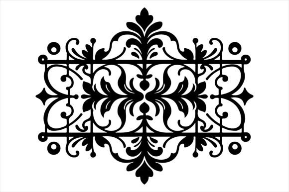 Vintage Floral Frame Border Design