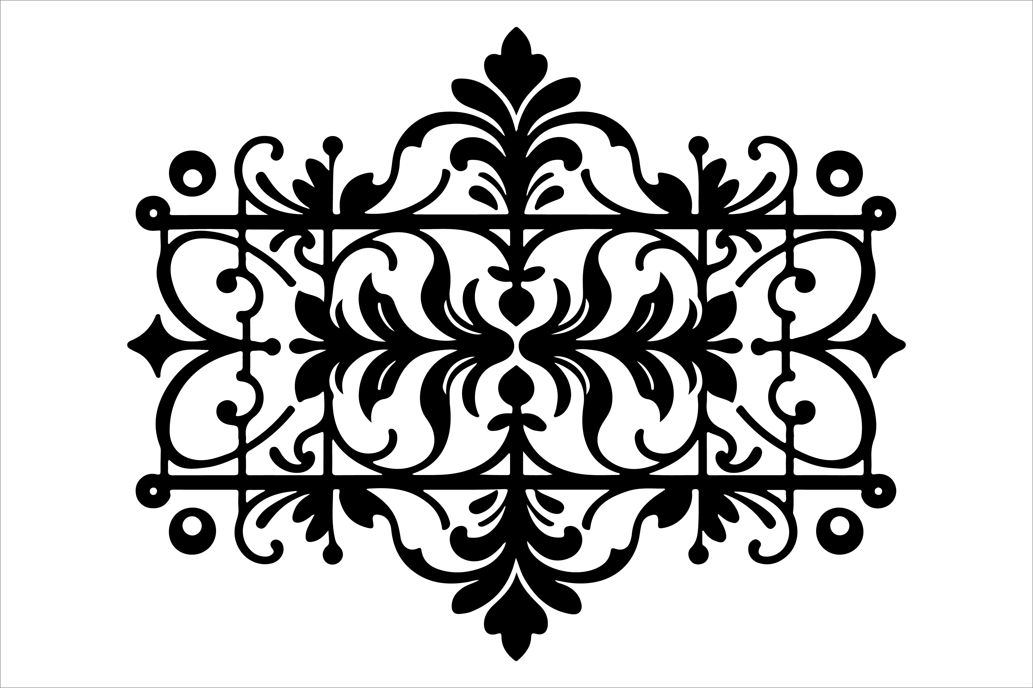 Vintage Floral Frame Border Design