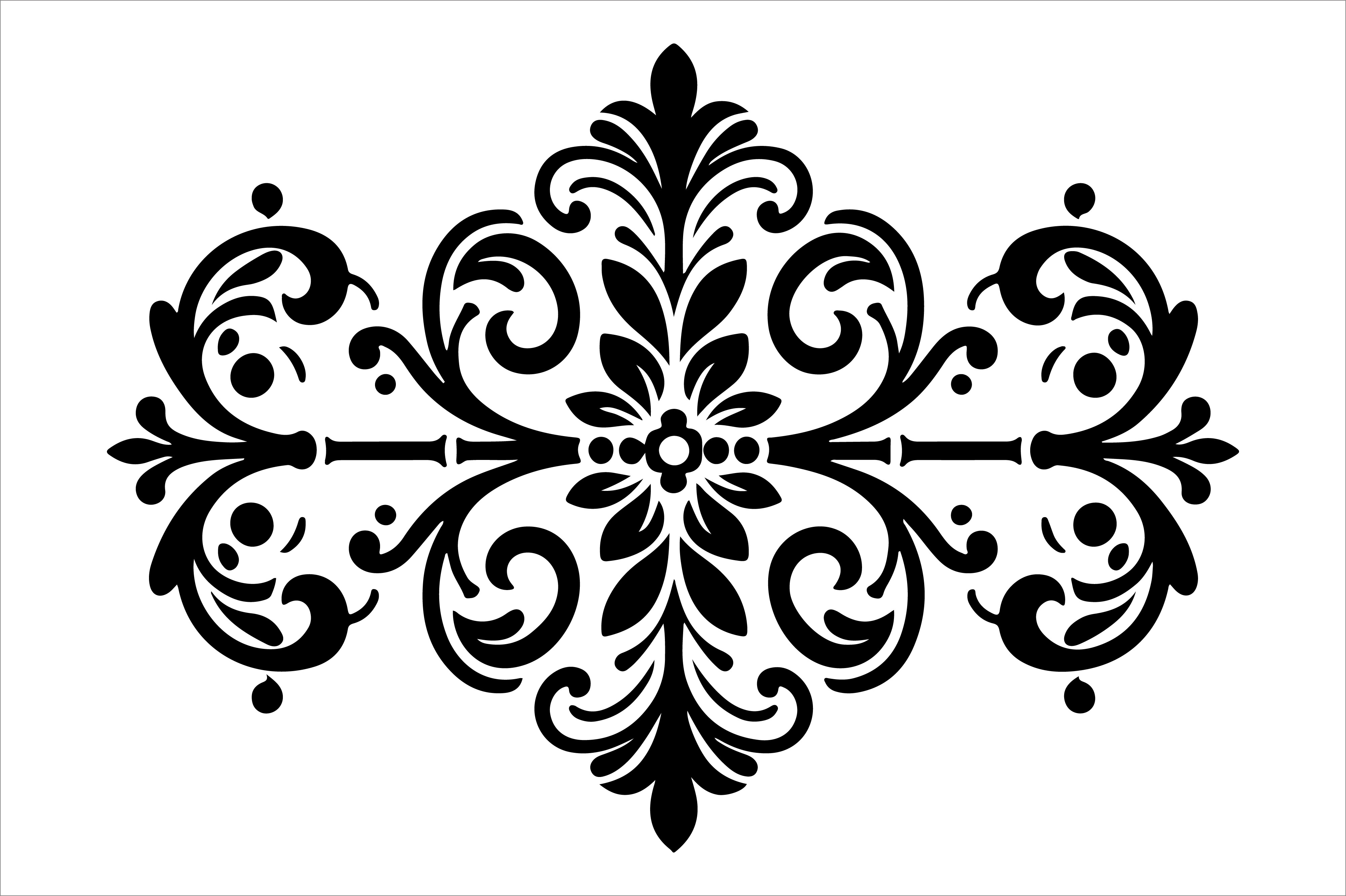 Vintage Floral Frame Border Design