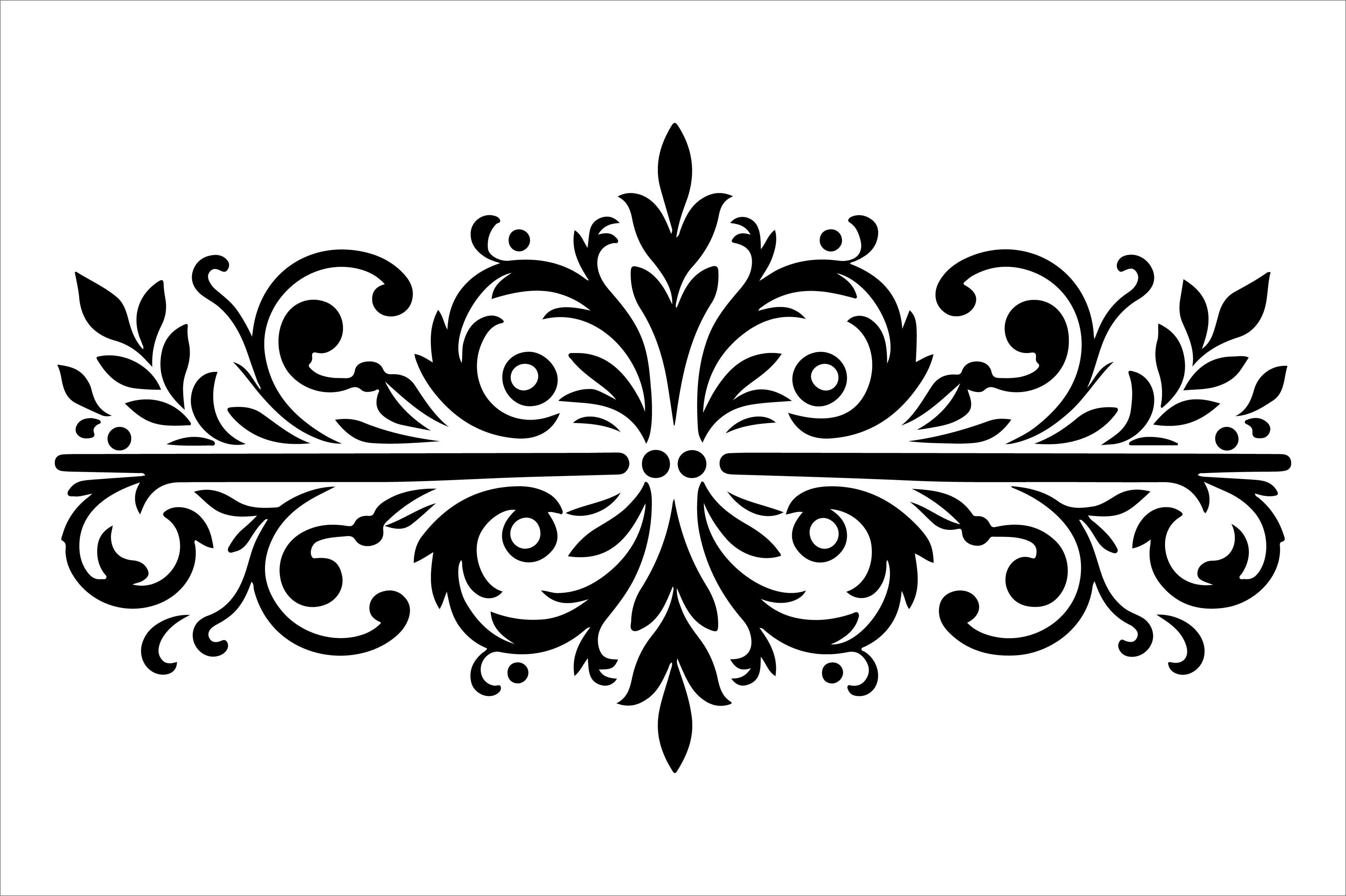 Vintage Floral Frame Border Design
