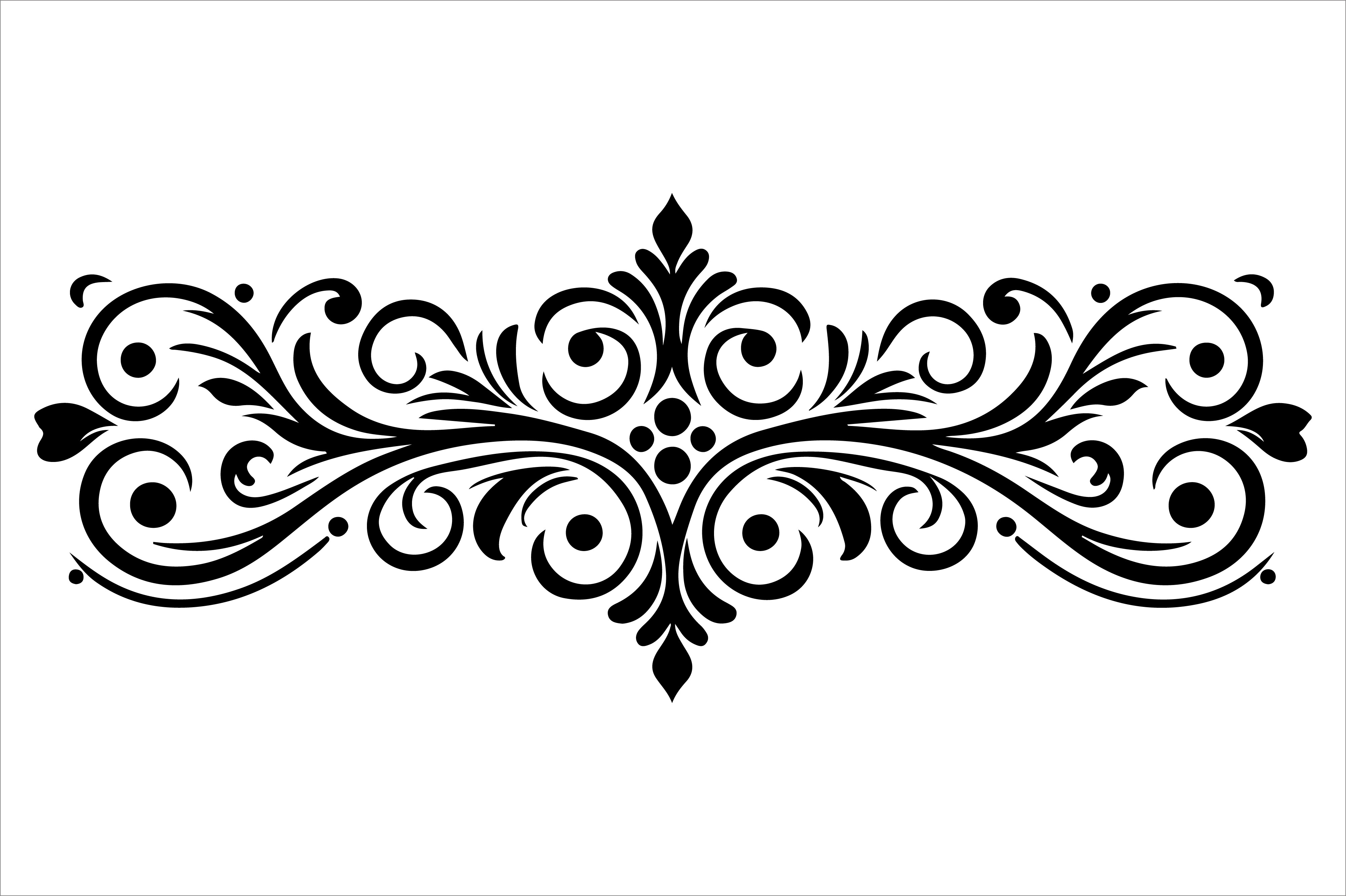 Vintage Floral Frame Border Design