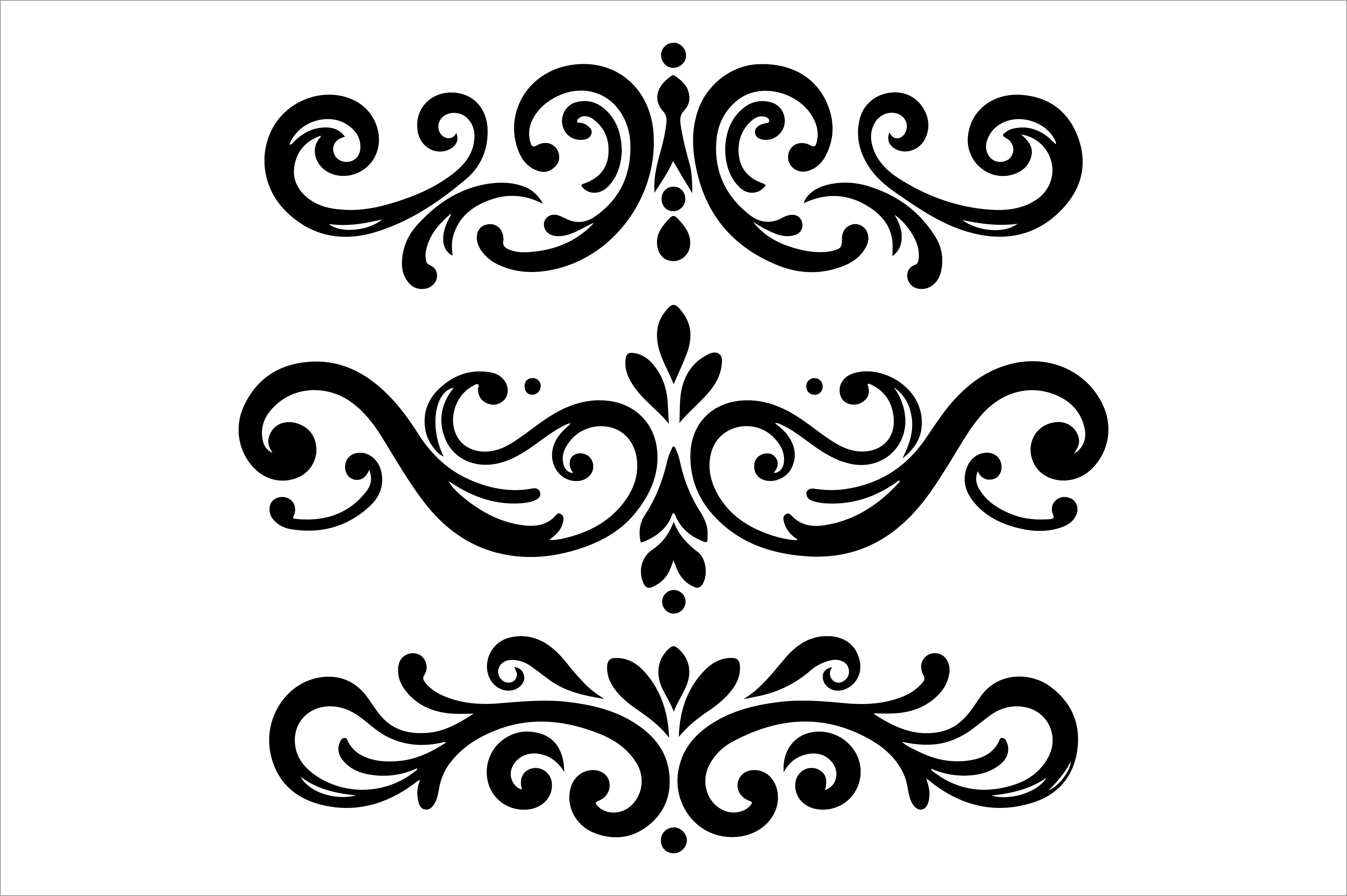 Vintage Floral Frame Border Design