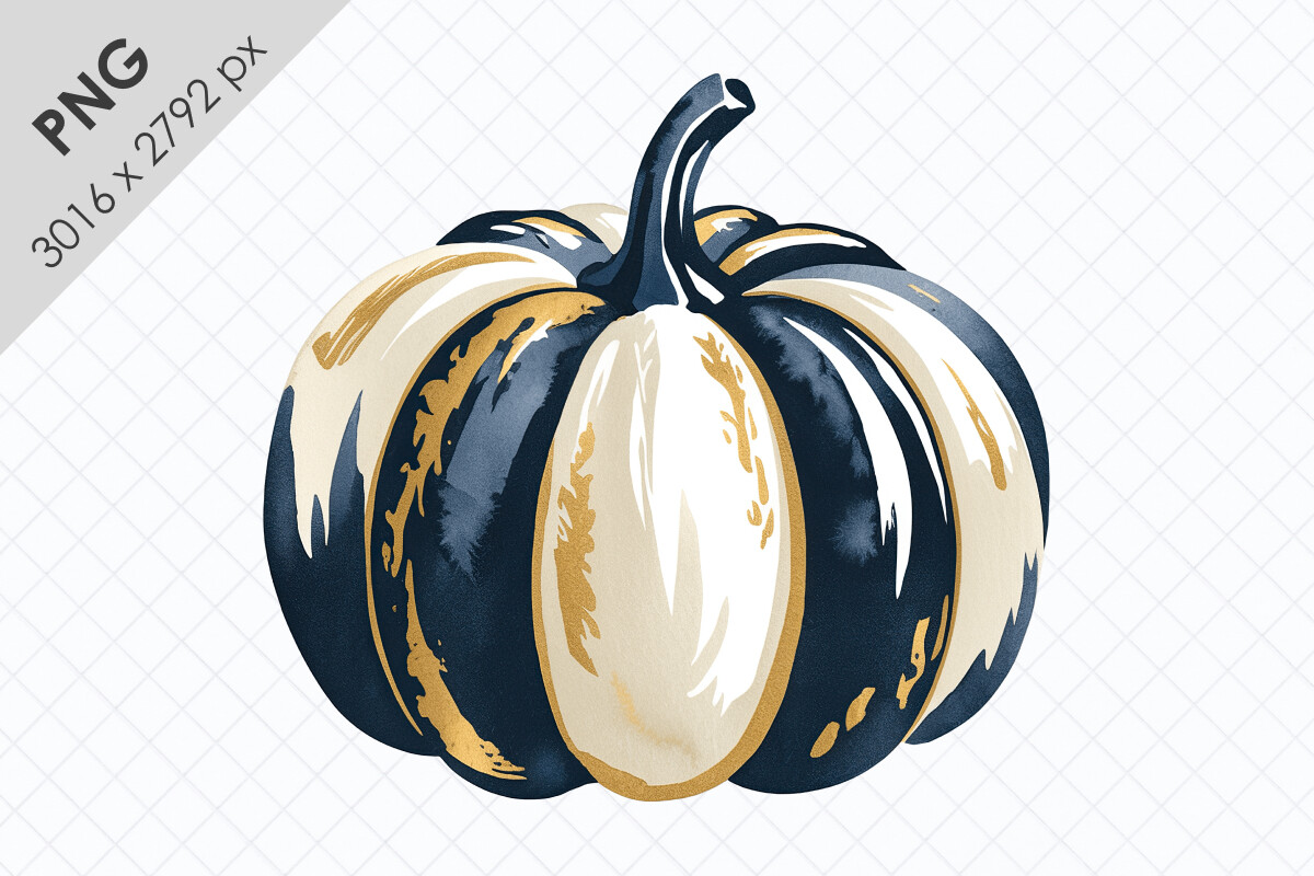 Watercolor Pumpkin PNG Clipart Graphic by TanyaPrintDesign · Creative ...