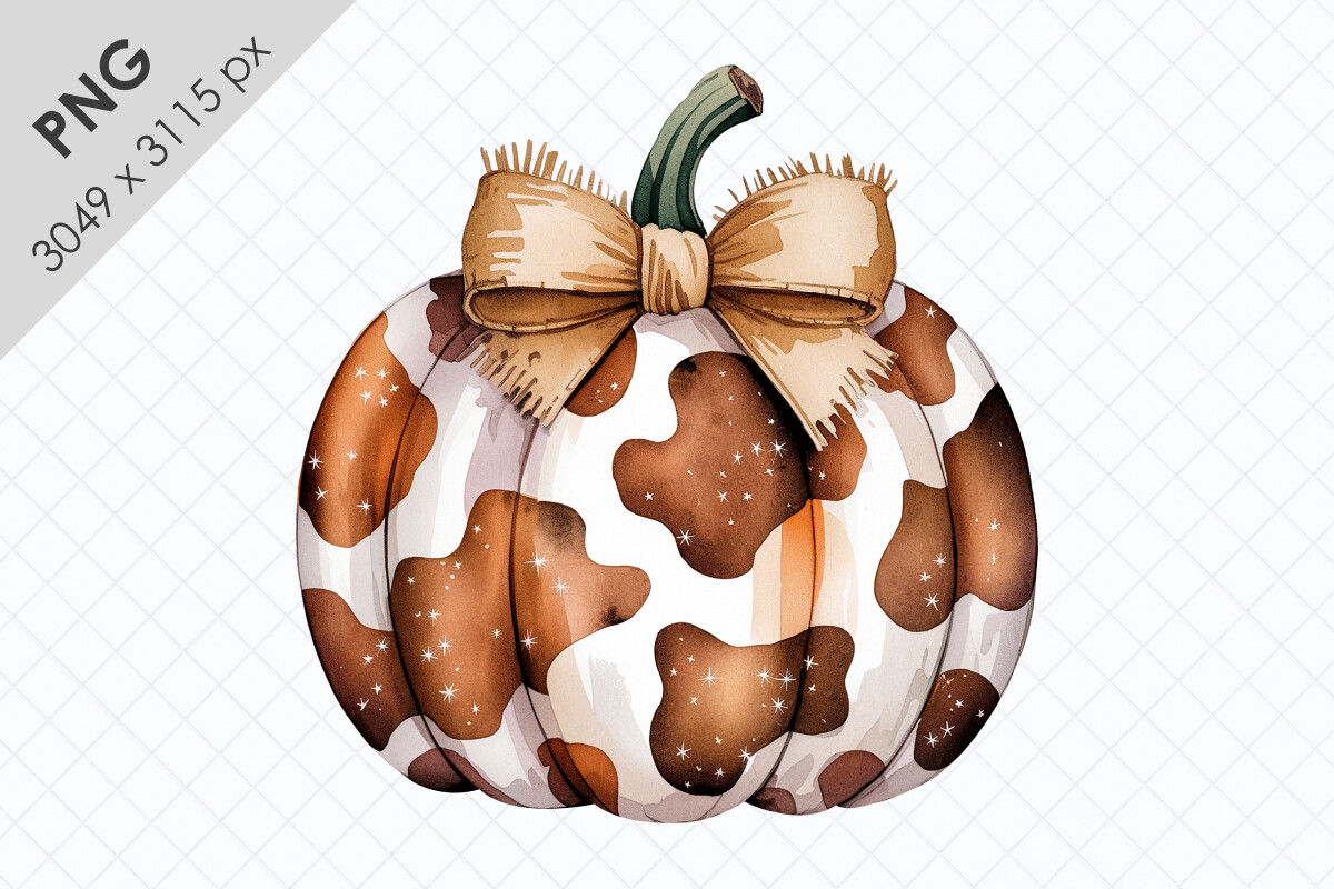 Watercolor Pumpkin PNG Clipart Graphic by TanyaPrintDesign · Creative ...