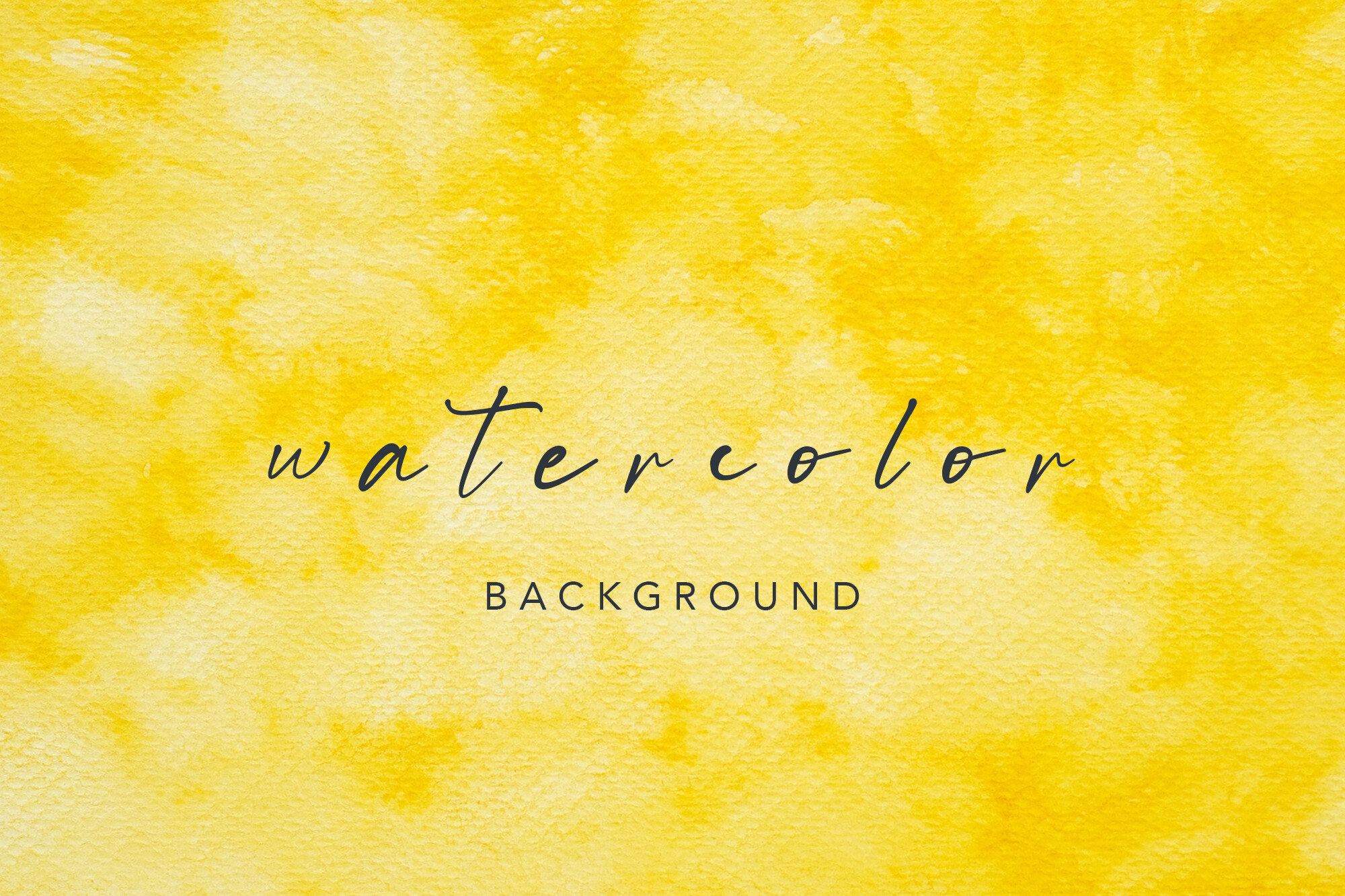 Yellow Watercolor Background