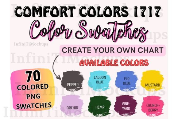 Comfort Colors 1717 Color Swatch Chart