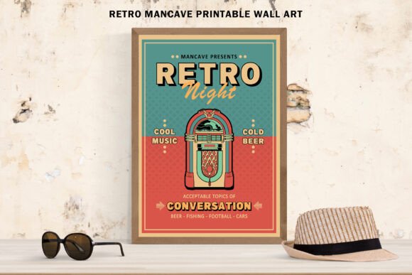 Mancave Presents Retro Night Poster Art