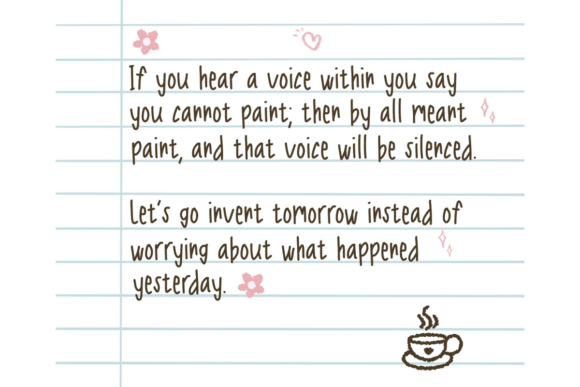My Favorite Note Font PNG with transparent background - Preview 1