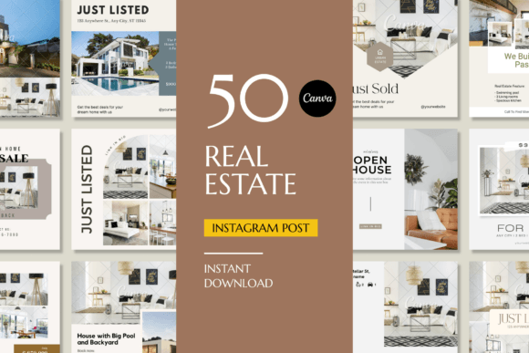 Preview of Real Estate Promotion Instagram Post social media template