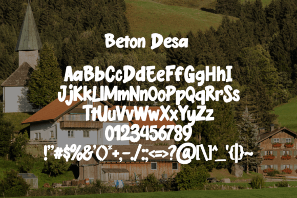 Beton Desa Font - Preview 1