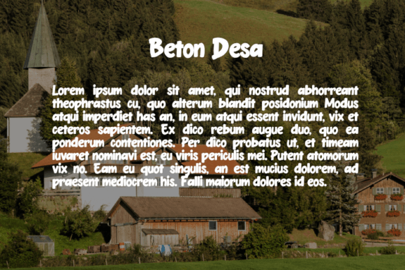 Beton Desa Font - Preview 2