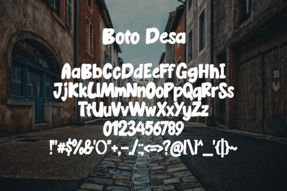 Boto Desa Font - Preview 1