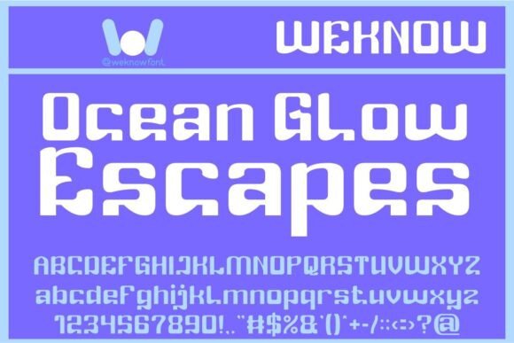 Bottled Water Font - Preview 2