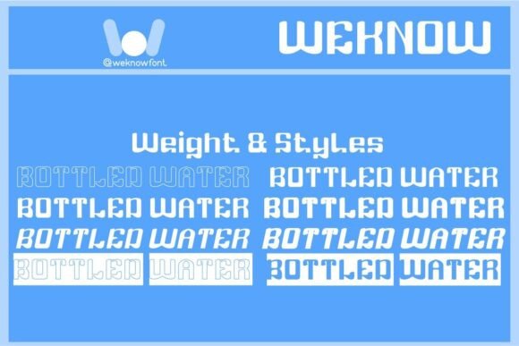 Bottled Water Font - Preview 6