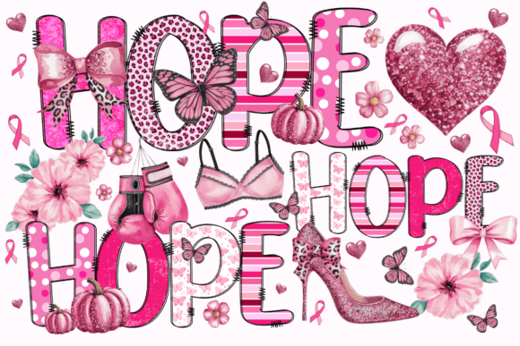 Breast Cancer Doodle Font - Preview 4