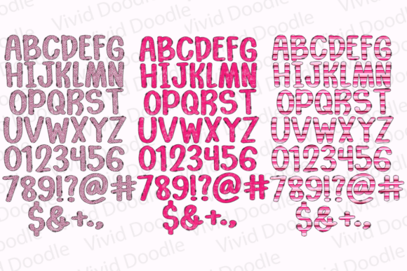 Breast Cancer Doodle Font - Preview 5