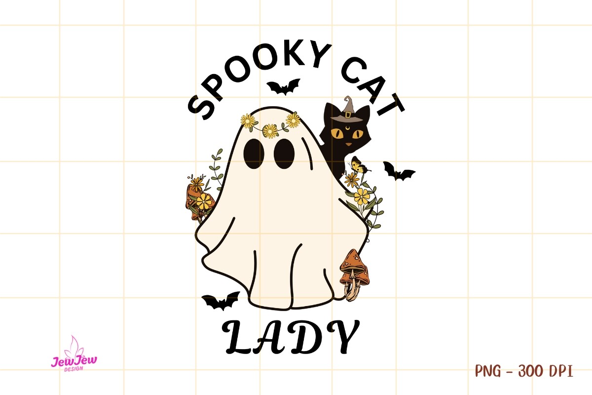 Cat Halloween Sublimation PNG Graphic by JewjewDesign · Creative Fabrica