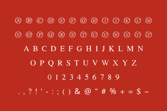 Christmas Monogram Font - Preview 1