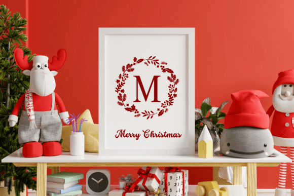 Christmas Monogram Font - Preview 4