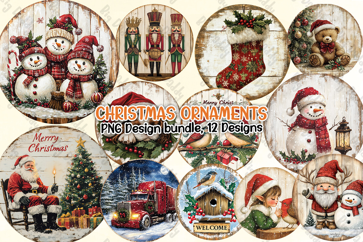 Christmas Ornaments Clipart PNG